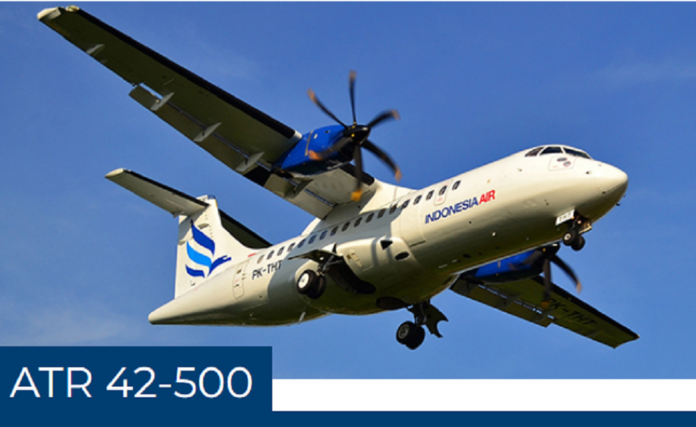 gambar pesawat ATR 42-500 milik indonesia air